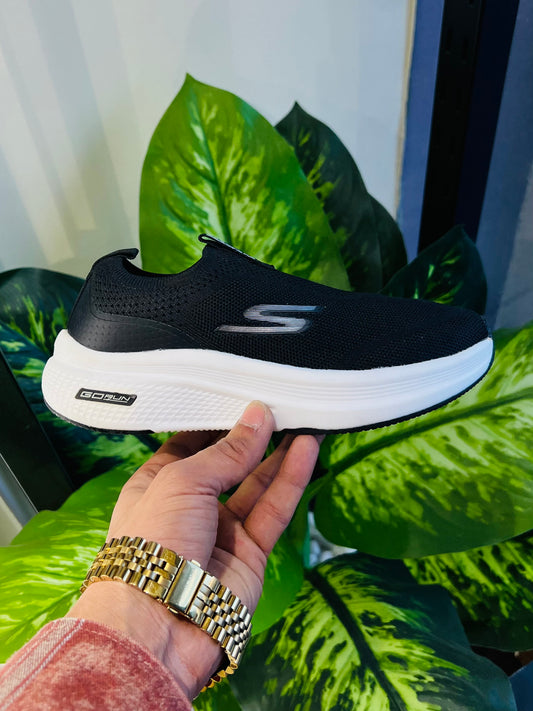 Shoes skechers slip ins black running laceless