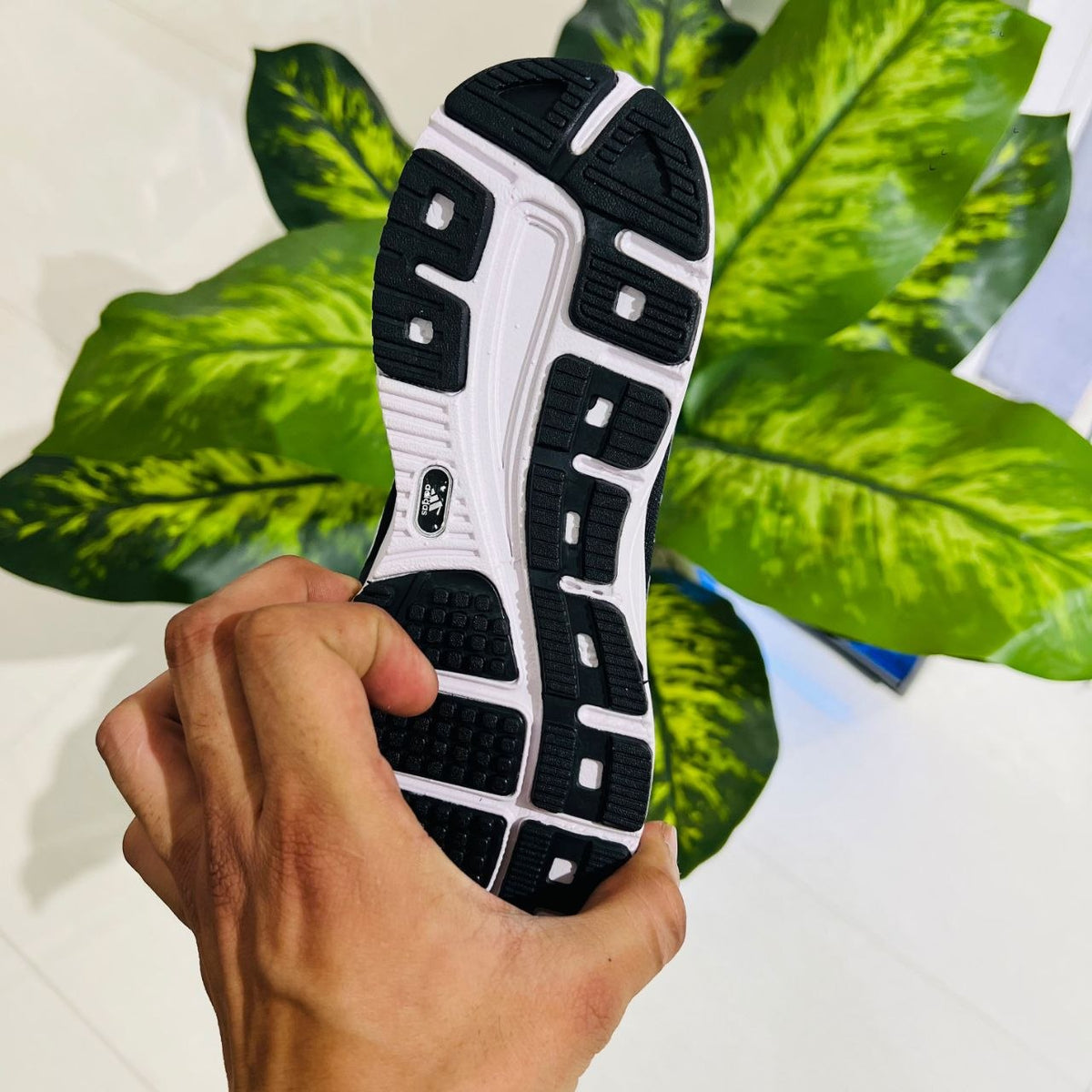Shoes adidas running black white