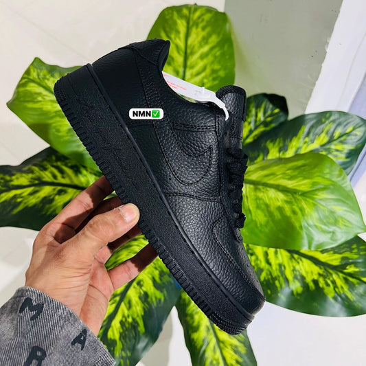 Shoes nike airforce 1 black love you forever x drake