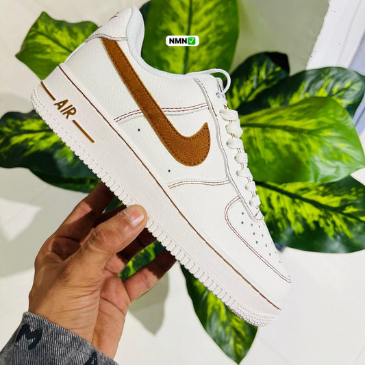 Shoes nike airforce 1 british white brown