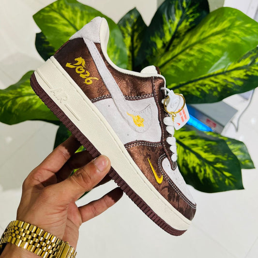 Shoes nike airforce 1 low 2026 brown white