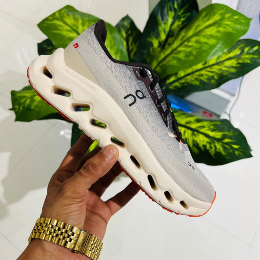 Shoes on cloud grey british white