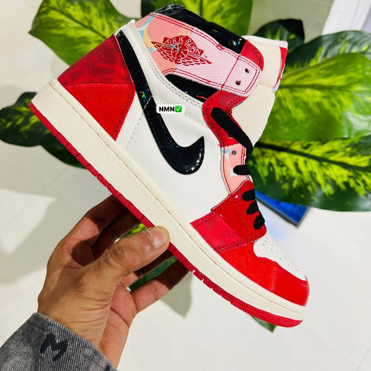 Shoes nike air jordan 1 high red white