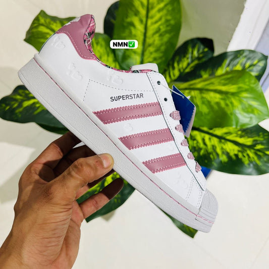 Shoes adidas superstar white peach