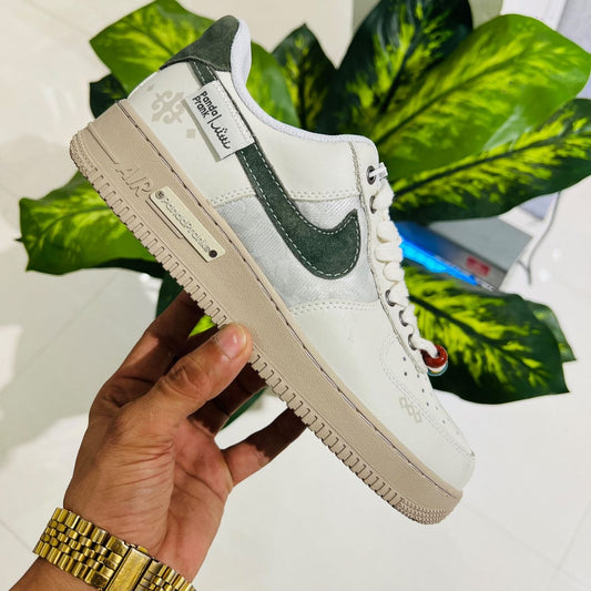 Shoes nike airforce 1 low panda prank grey green