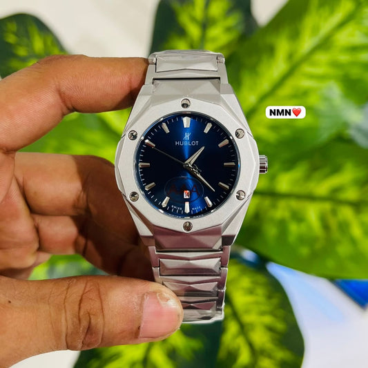 Watch hublot grey blue