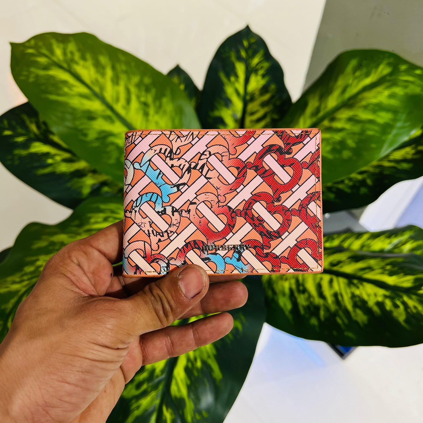 Wallet burberry print
