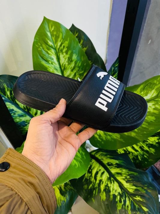 Slippers puma black