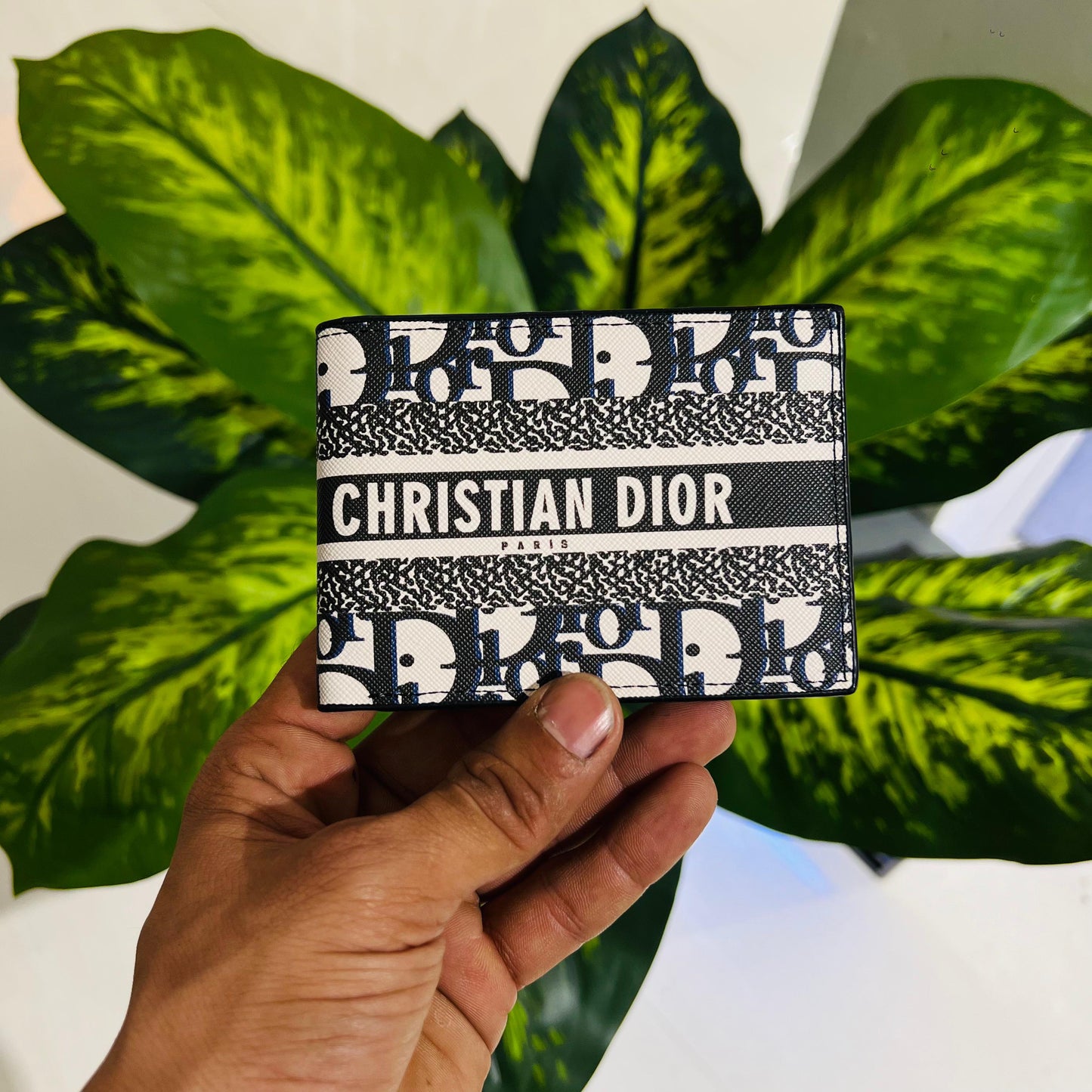 Wallet christian dior print