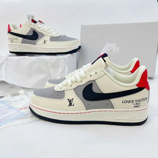 Shoes nike airforce 1 off white blue grey matching