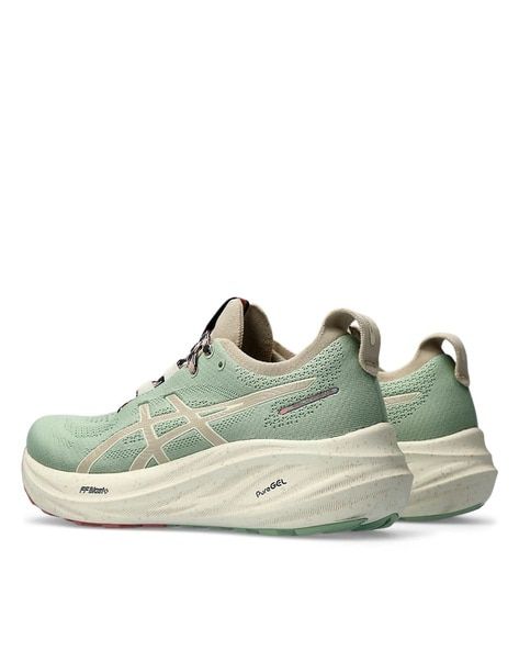 Shoes asics green cream