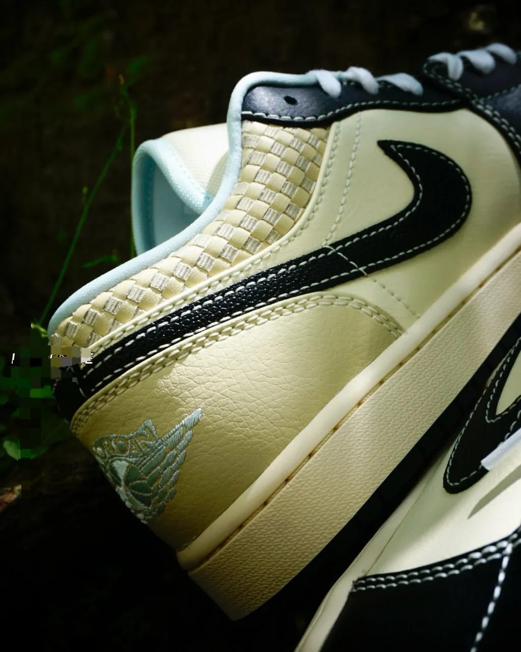 Shoes nike air jordan 1 low coconut milk cream black matching