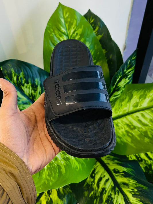 Slippers adidas all black velcro