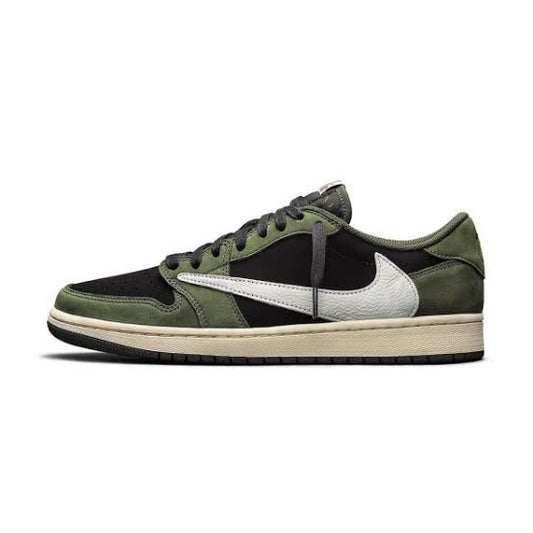 Shoes nike air jordan 1 low x travis scott green