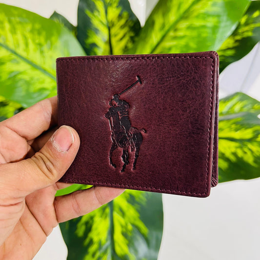 Wallet polo wine red with key ring