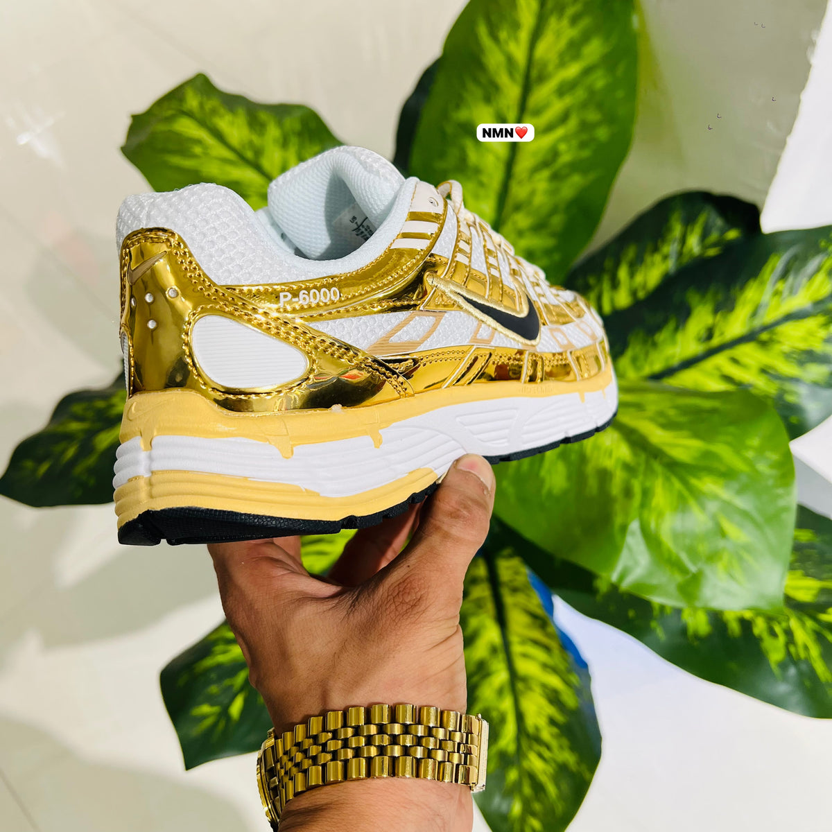 Shoes nike p6000 golden white