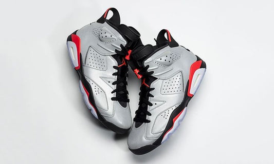 Shoes nike jordan retro 6 reflective silver