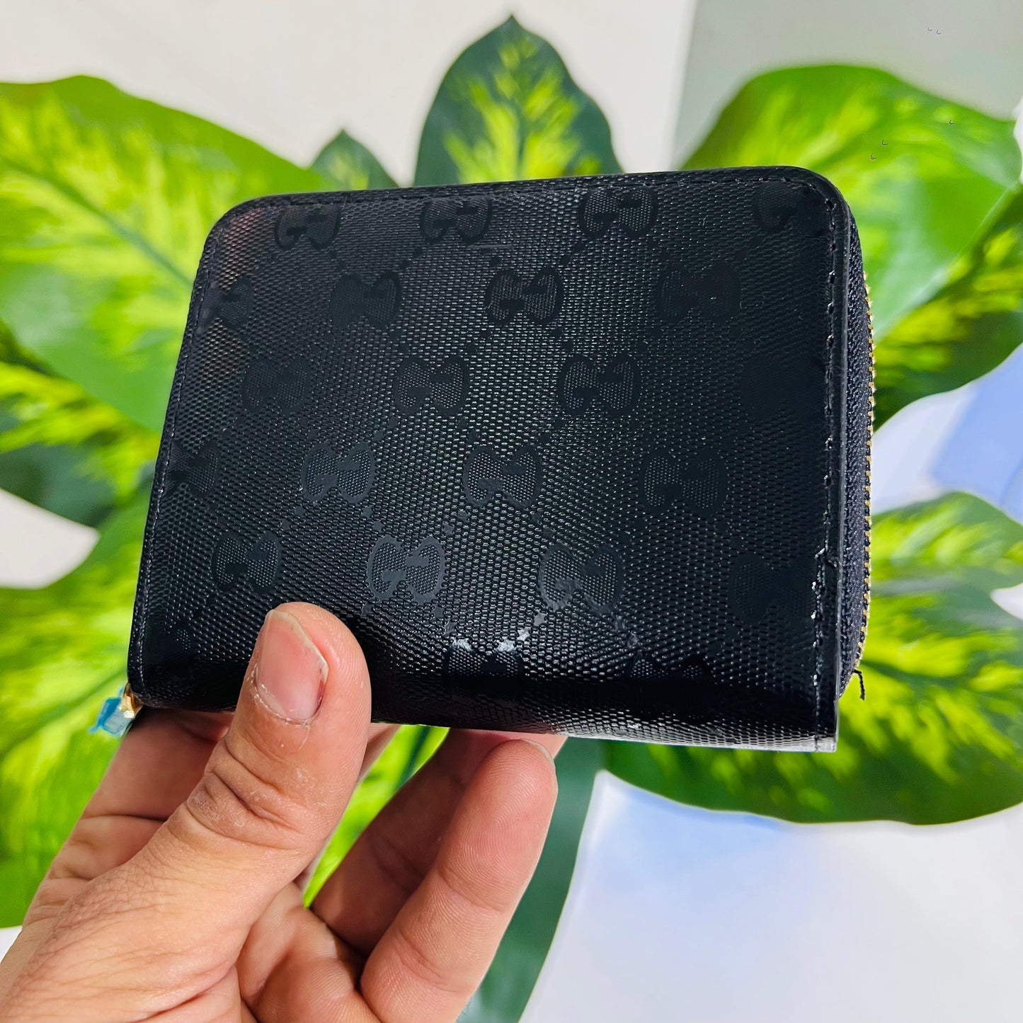 Wallet/card holder gucci black basic zip