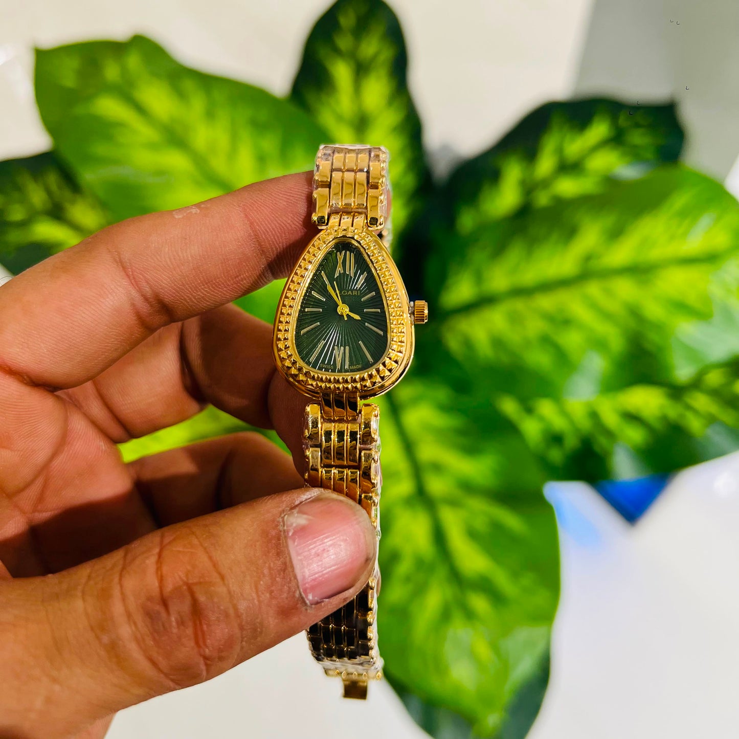 Girls watch bvlgri gold green