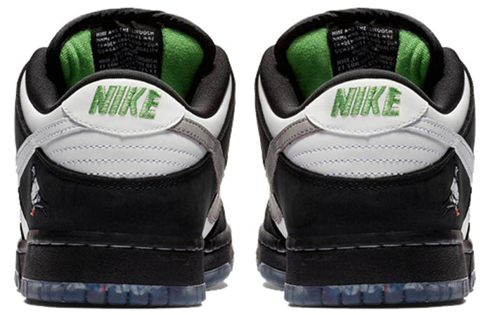 Shoes Nike Sb Dunk Low Panda Pigeon black white green