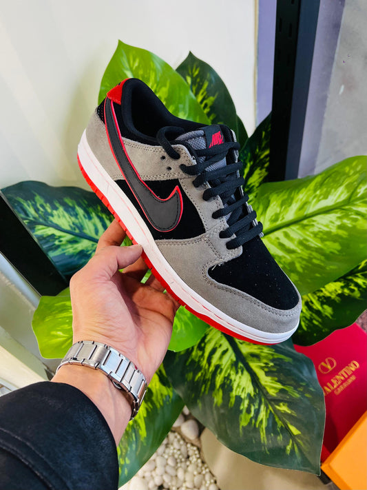 Shoes Nike sb dunk grey red matching