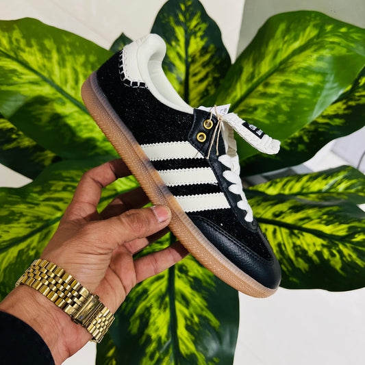 Shoes adidas leather black Wales Bonner x adidas Samba OG 'Croc - Collegiate black