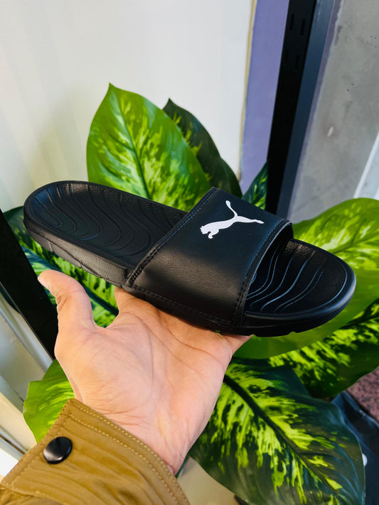 Slippers puma black
