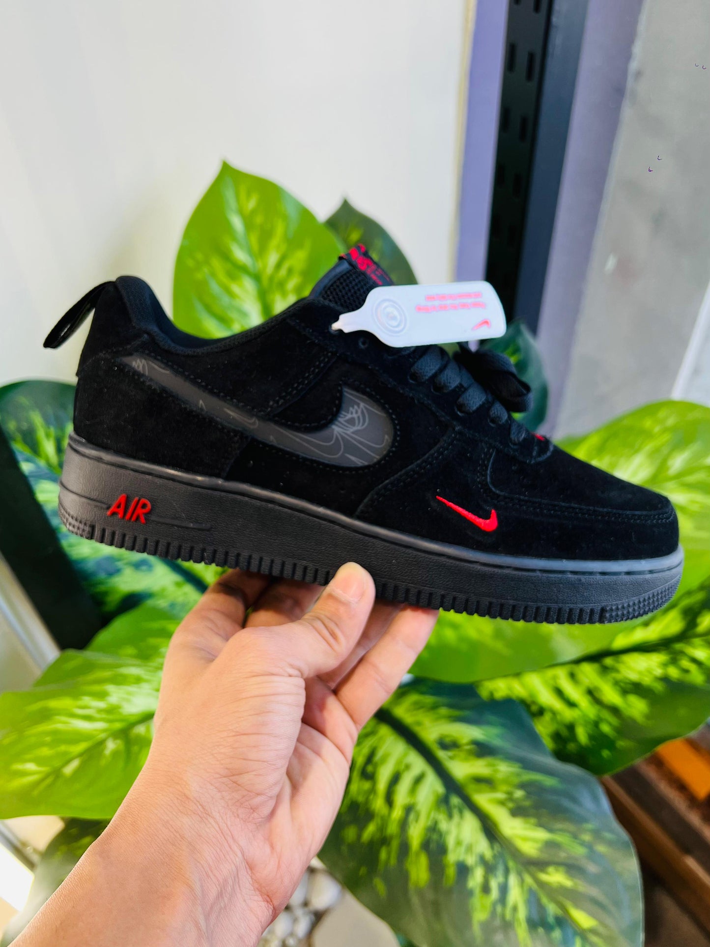 Shoes nike airforce 1 suede leather black