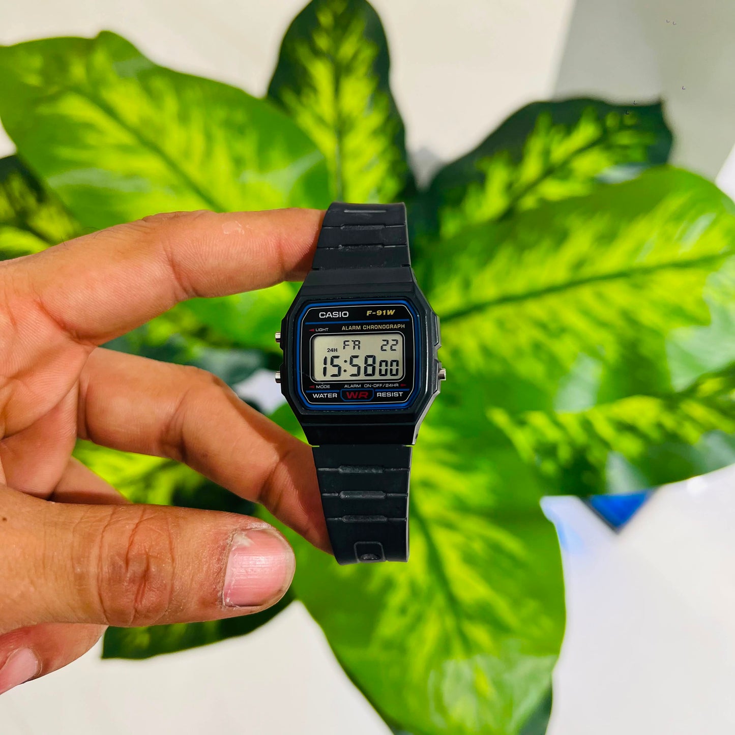 Watch casio black strap