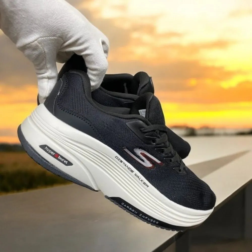 Shoes skechers black off white heavenl comfort