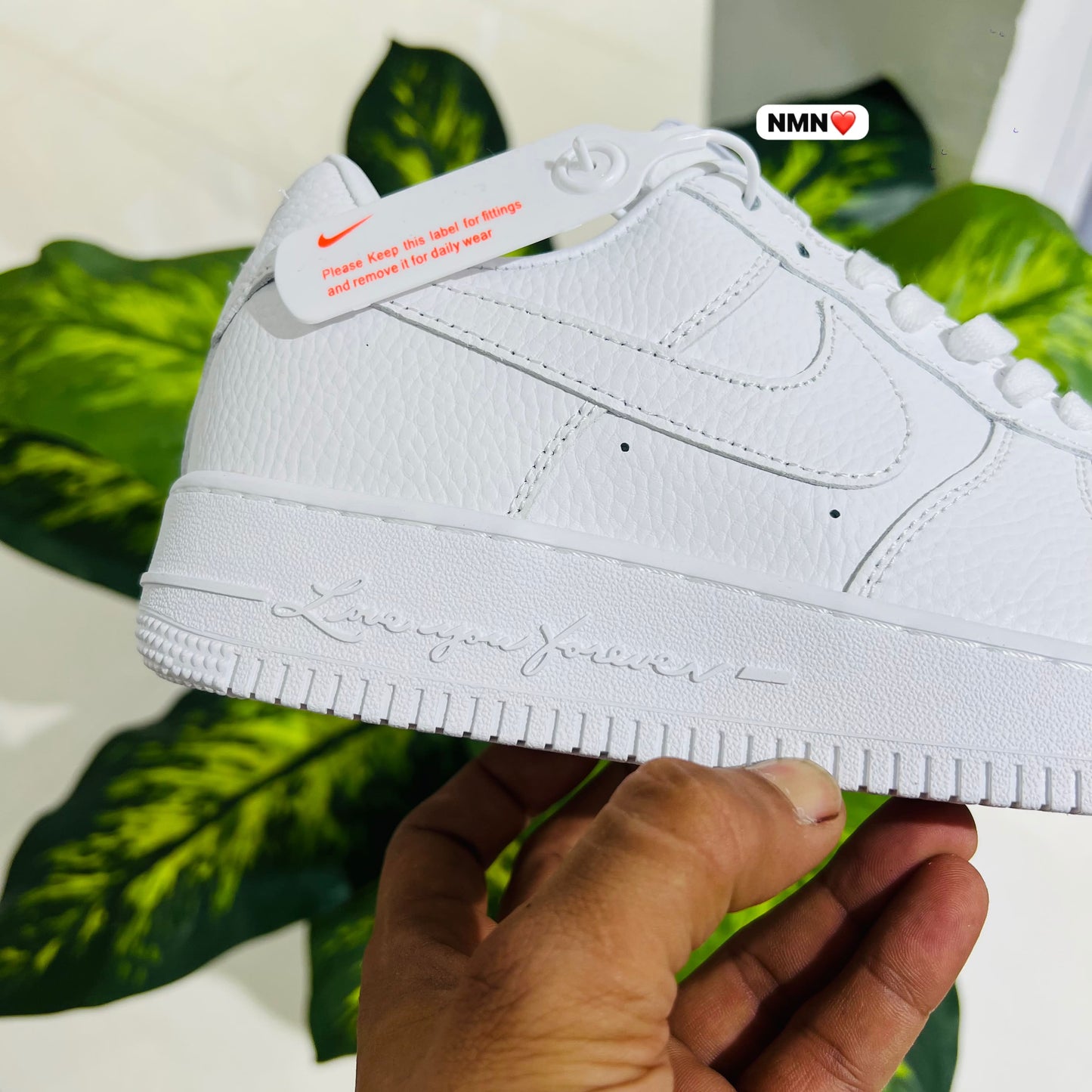Shoes nike airforce 1 tripple white love you forever drake