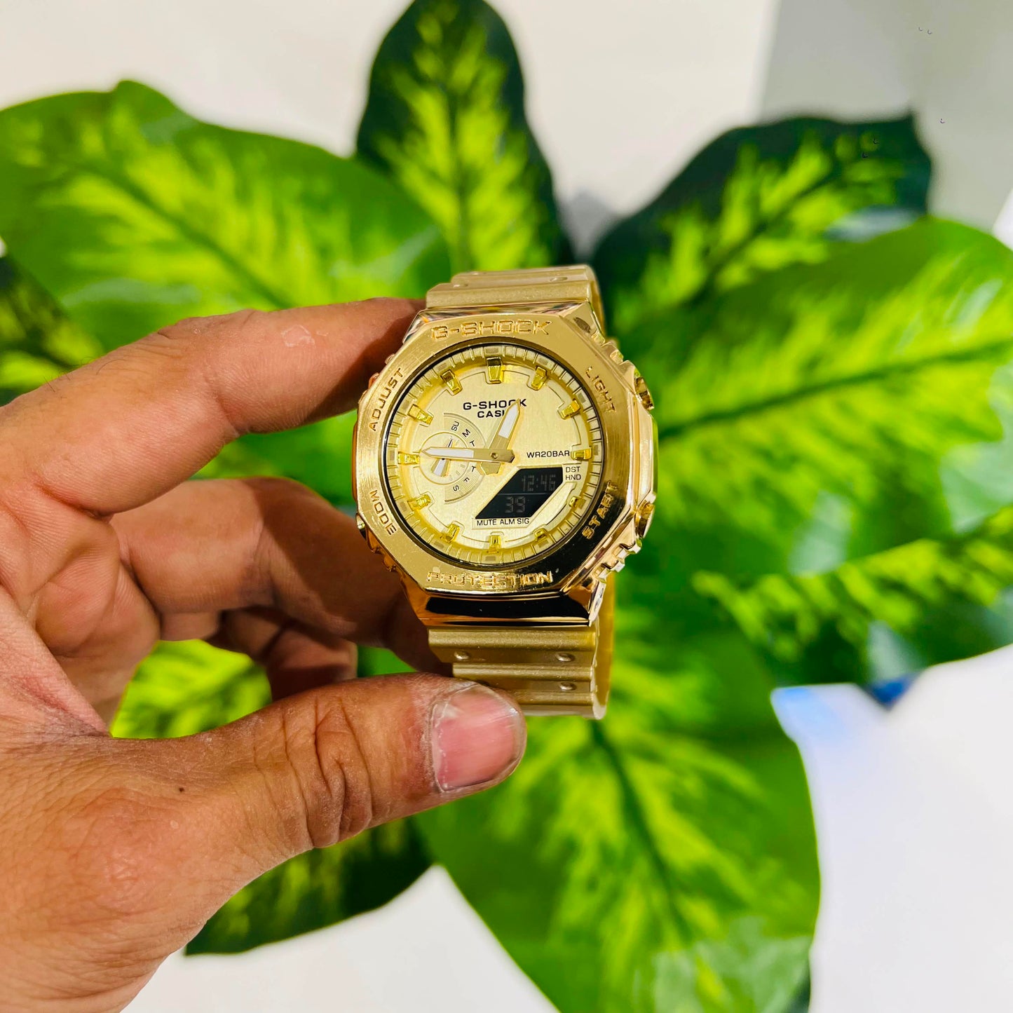Watch gshock gold digital