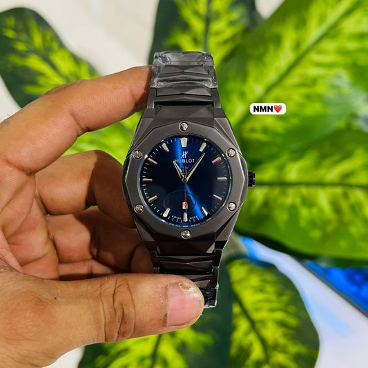 Watch hublot dark grey blue