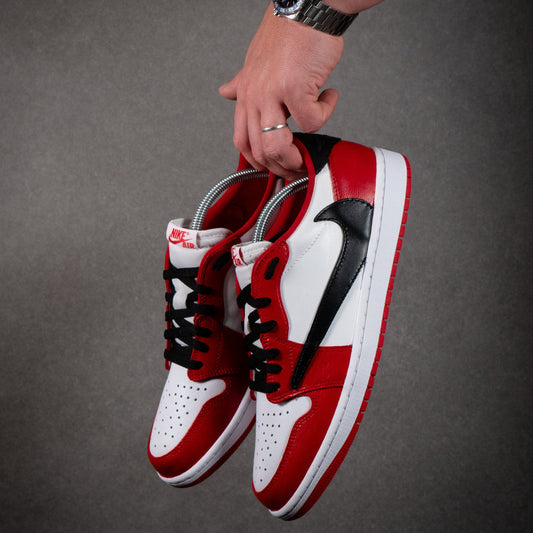 Shoes nike air jordan 1 flame red travis scott red white black jack cactus