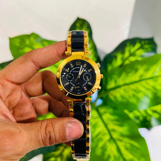 Girls watch mk gold black
