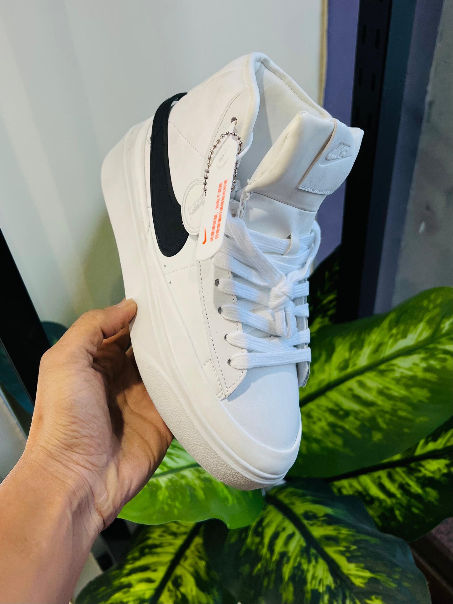 Shoes nike blazer bold high white