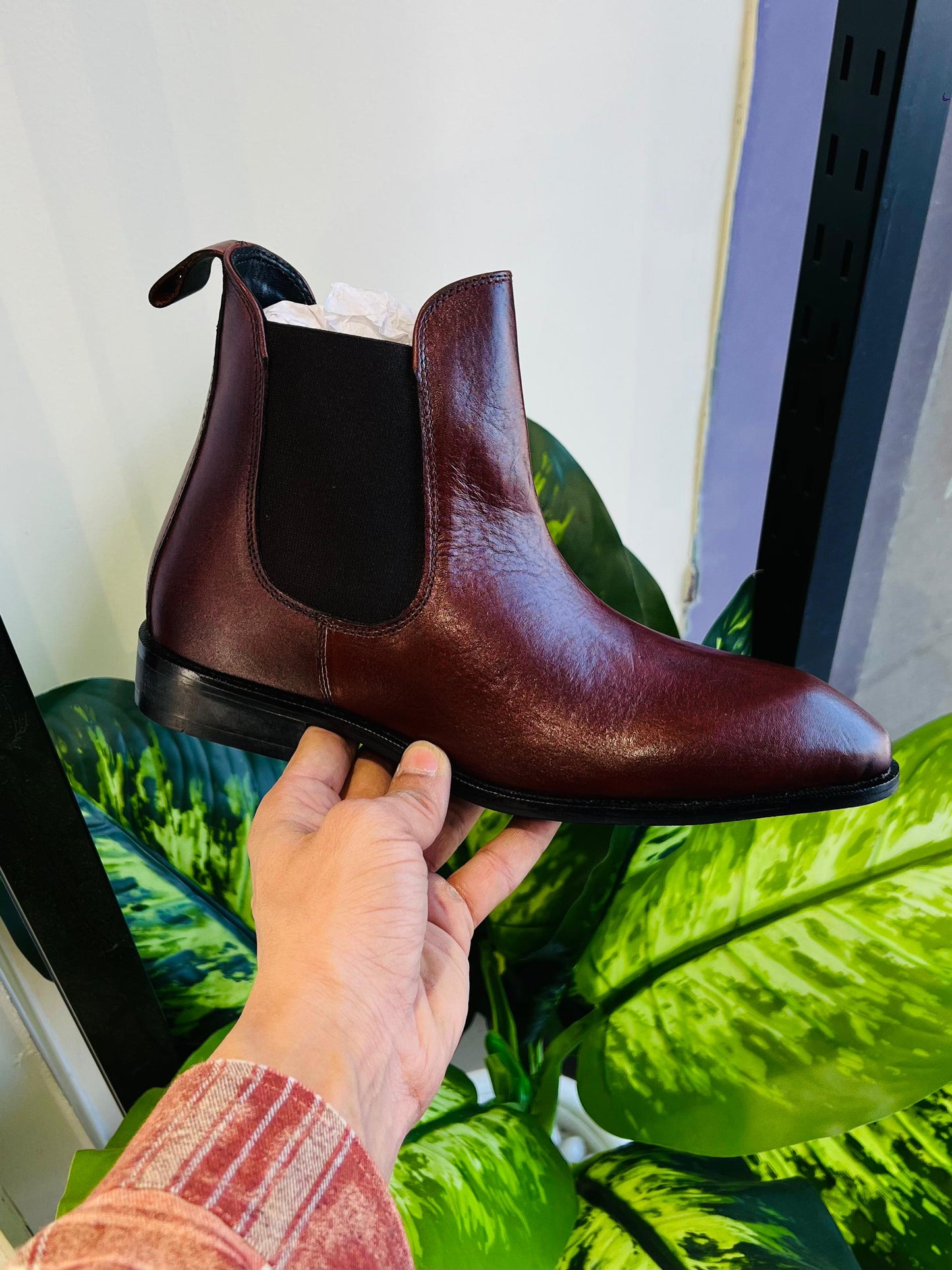 Formal chelsea brown eagle toe