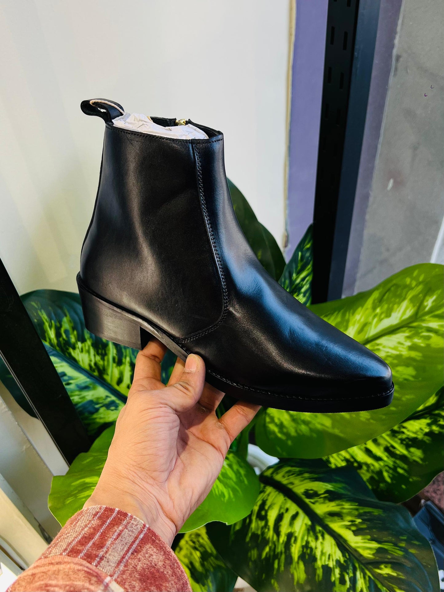 Formal chelsea peter monk black zip tight