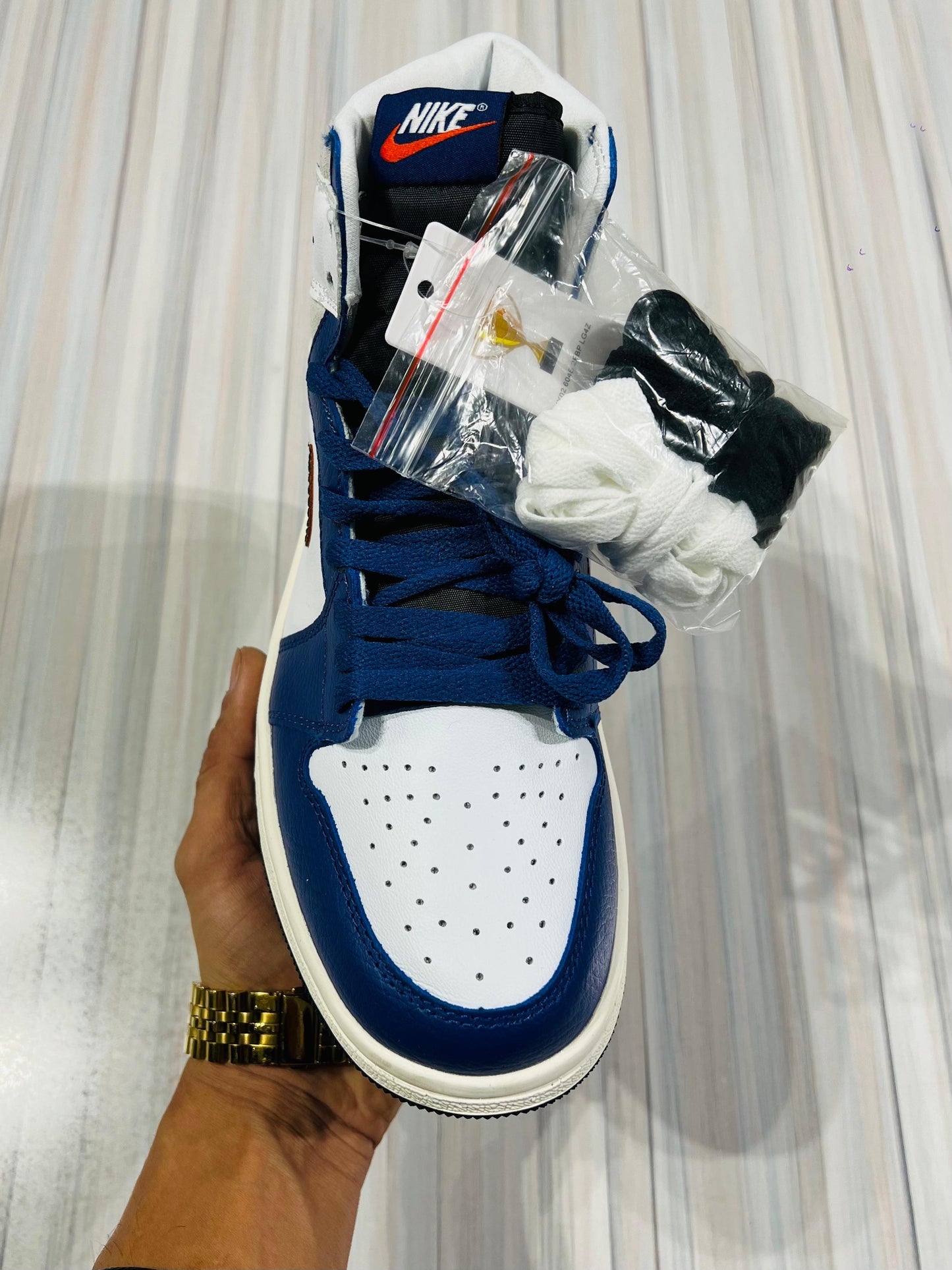 Shoes nike air jordan 1 blue 💙