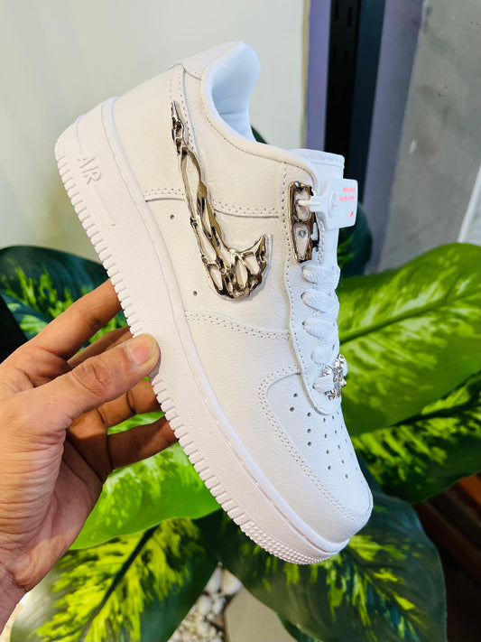 Shoes nike airforce 1 white molten metal