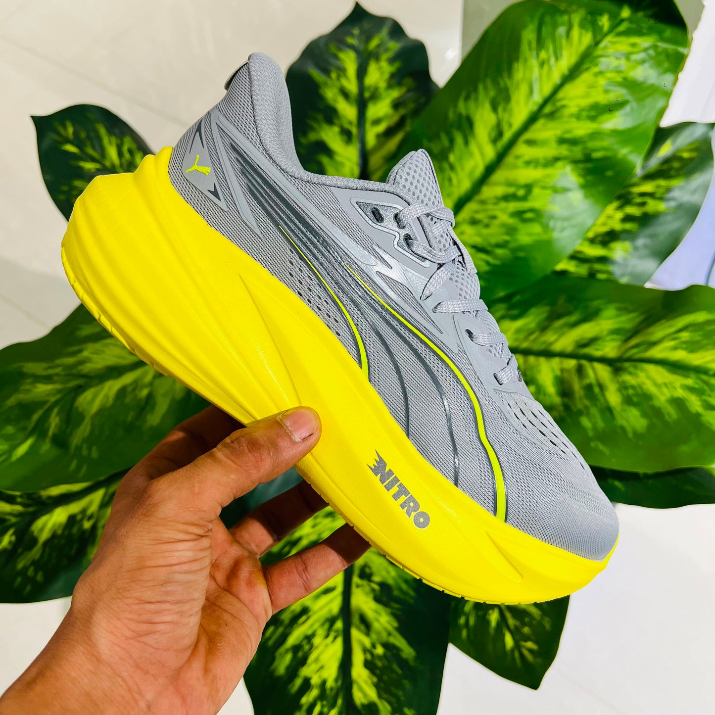 Shoes puma grey yellow 💛 rarest