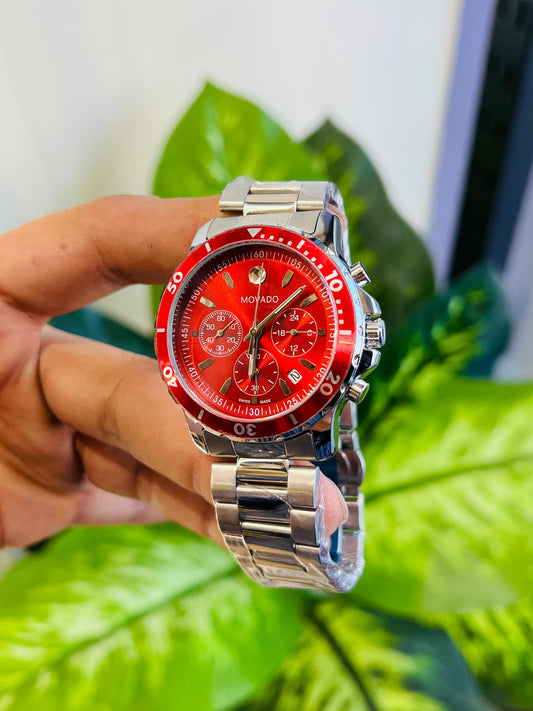 Watch mavado red silver