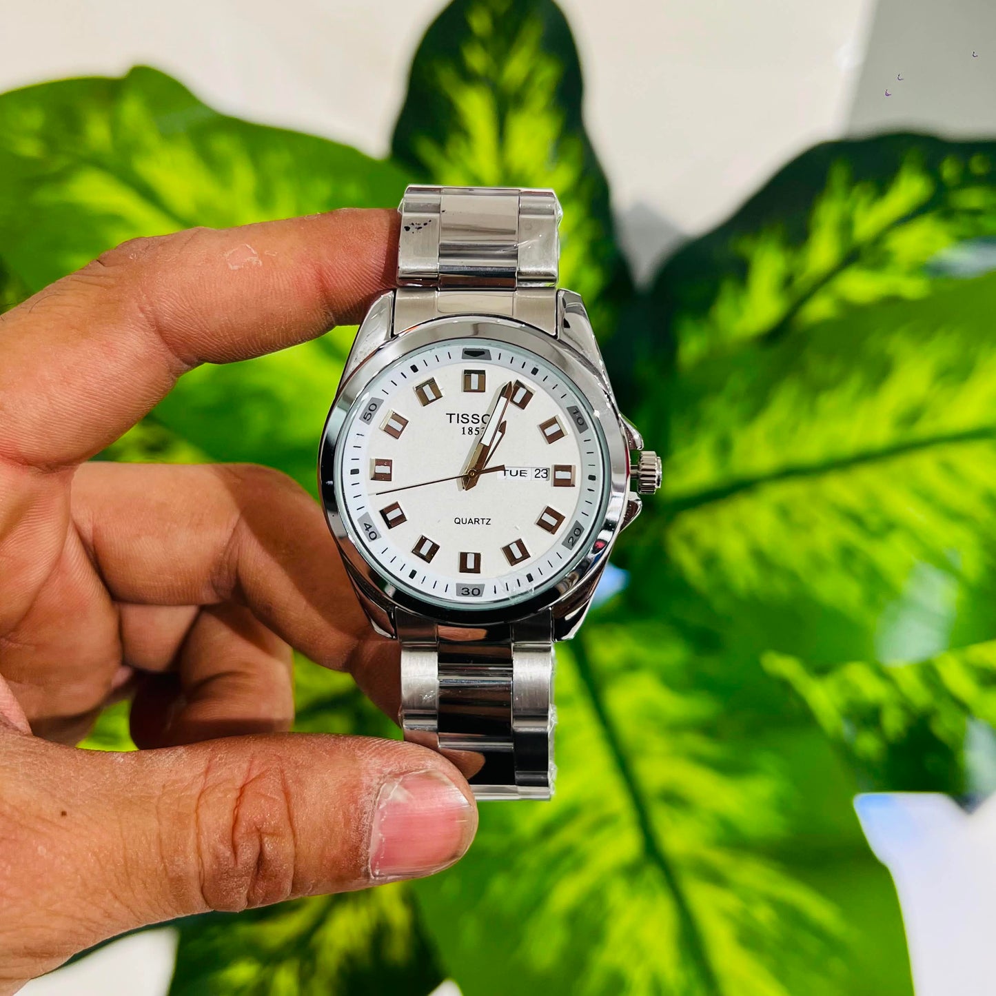 Watch tissot silver white
