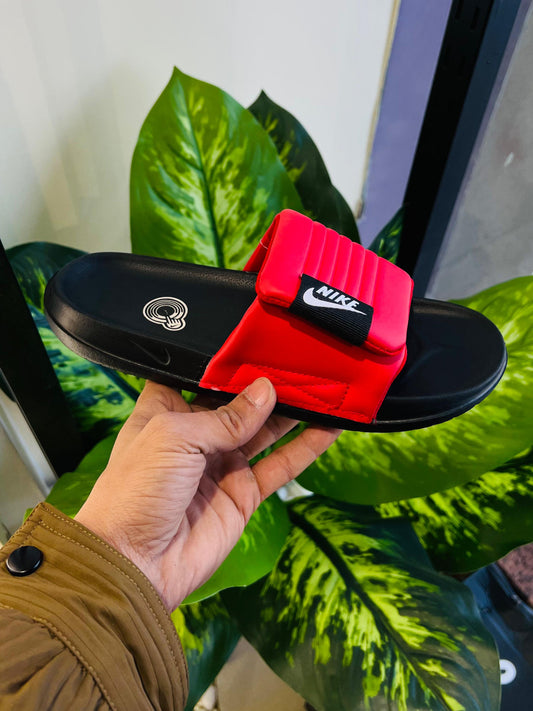 Slippers nike black red
