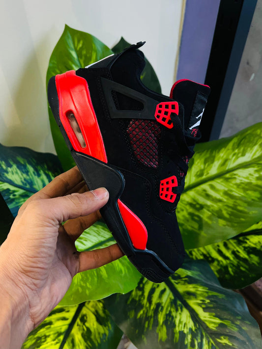 Shoes nike jordan retro 4 black red