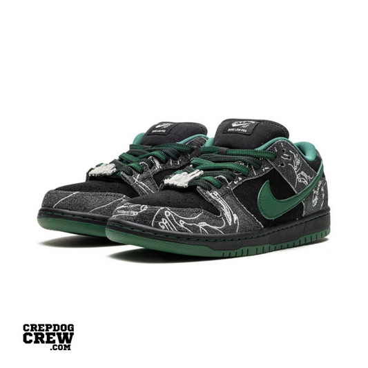 Shoes nike sb dunk there skateboards 🛹 black green grey