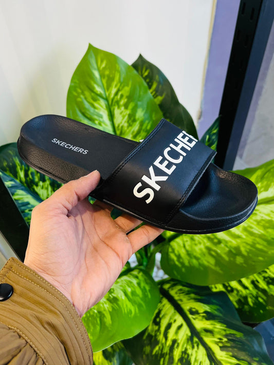 Slippers skechers black