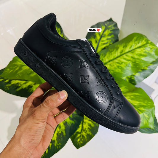 Shoes lv all black sneaker