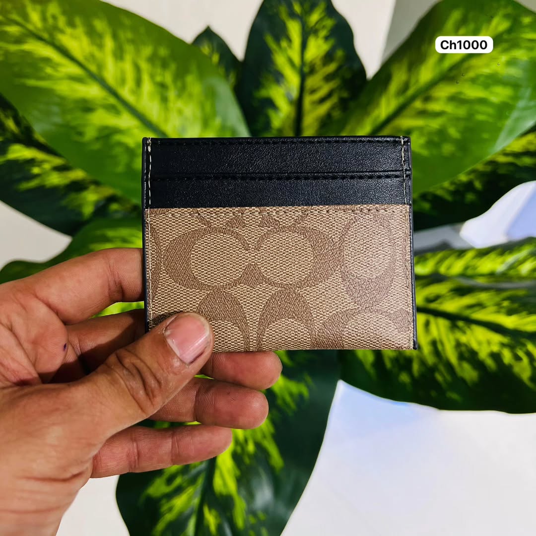 Card holder coach print
