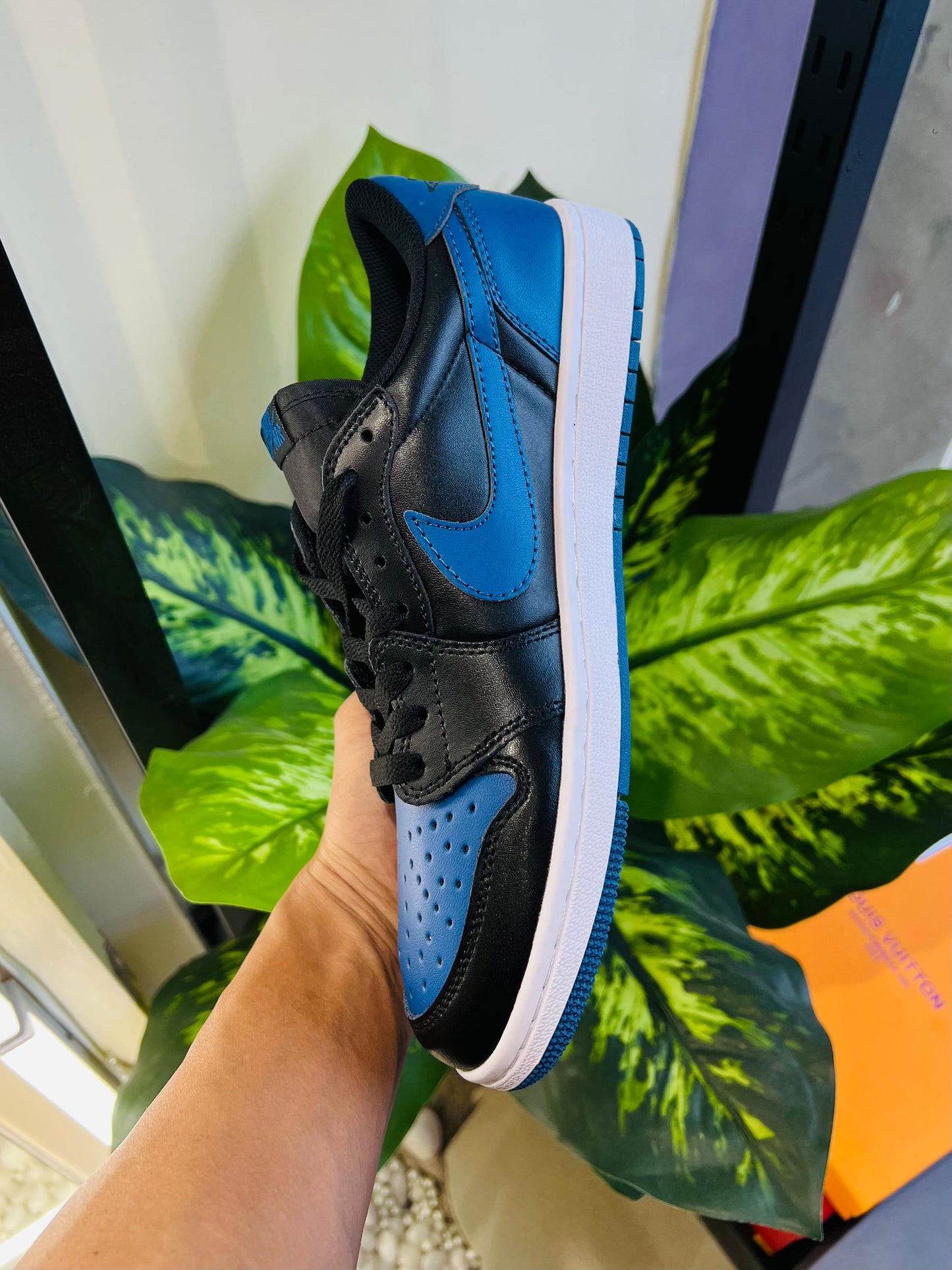 Shoes Nike air jordan 1 blue black low